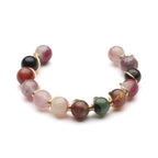 Buddha & Karma Tourmaline Ring - Natural Healing Crystal Bead Rings