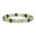 Buddha & Karma Triple Prosperity Bracelet - Citrine, Green Aventurine, Turquoise