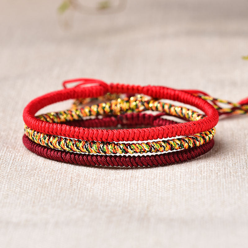 Buddha & Karma Tibetan Buddhist Knot Lucky Rope Bracelet