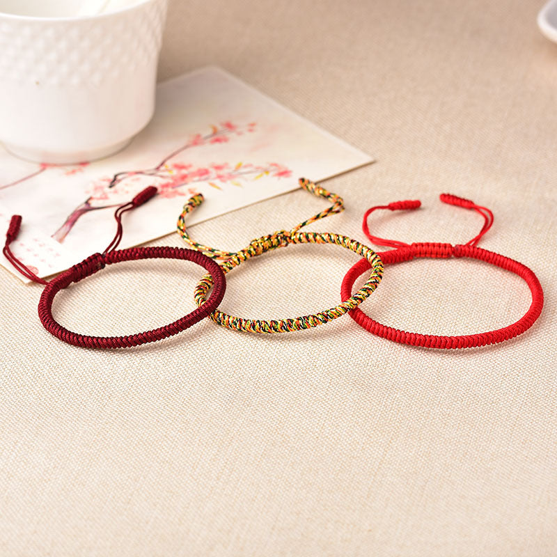 Buddha & Karma Tibetan Buddhist Knot Lucky Rope Bracelet
