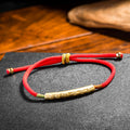 Buddha & Karma Tibetan Red String Bracelet - Buddhist Lucky Charm
