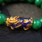Buddha & Karma Green Jade Pixiu Bracelet - Abundance & Protection