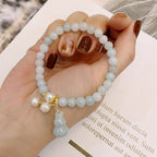 Buddha & Karma Light Green Jade Wu Lou Amulet Bracelet - Feng Shui Bracelet for Health