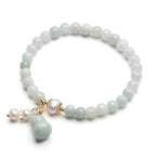 Buddha & Karma Light Green Jade Wu Lou Amulet Bracelet - Feng Shui Bracelet for Health