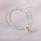 Buddha & Karma Light Green Jade Wu Lou Amulet Bracelet - Feng Shui Bracelet for Health