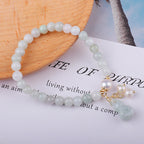 Buddha & Karma Light Green Jade Wu Lou Amulet Bracelet - Feng Shui Bracelet for Health