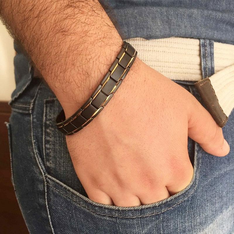 Buddha & Karma Magnetic Therapy Bracelets - Black, Silver, Gold
