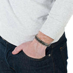 Buddha & Karma Magnetic Therapy Bracelets - Black, Silver, Gold