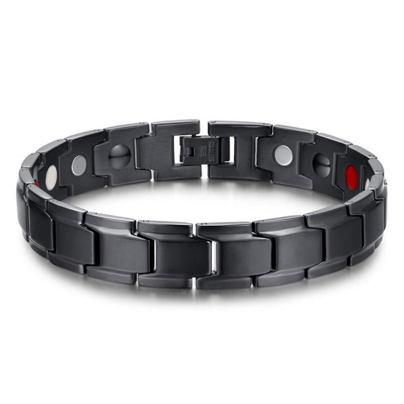 Buddha & Karma Magnetic Therapy Bracelets - Black, Silver, Gold