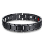 Buddha & Karma Magnetic Therapy Bracelets - Black, Silver, Gold