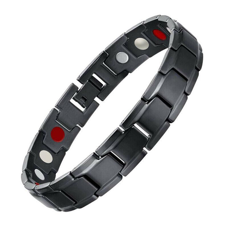 Buddha & Karma Magnetic Therapy Bracelets - Black, Silver, Gold