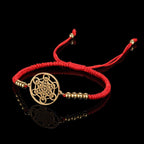 Buddha & Karma Metatron’s Cube Red String Bracelet