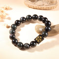 Buddha & Karma Natural Rainbow Obsidian Healing Bracelet
