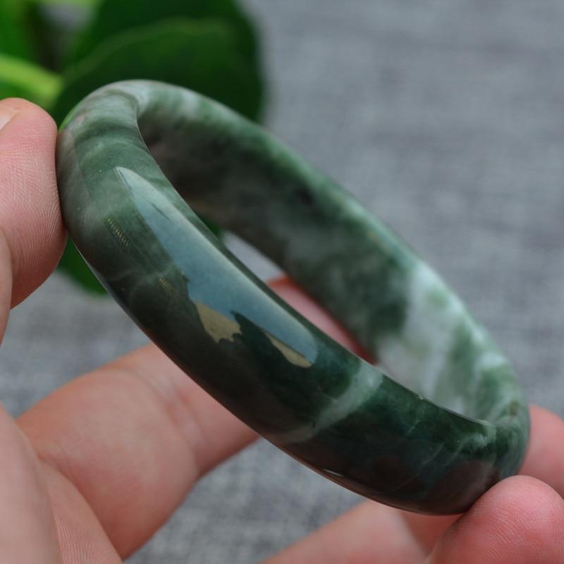 Buddha & Karma Pure Jade Bangle Bracelet - Healing & Protecting