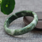 Buddha & Karma Pure Jade Bangle Bracelet - Healing & Protecting