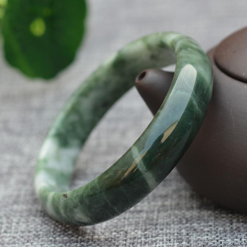 Buddha & Karma Pure Jade Bangle Bracelet - Healing & Protecting