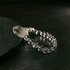 Clear Quartz Single-Strand Bracelet Calming Crystal Couple Jewelry
