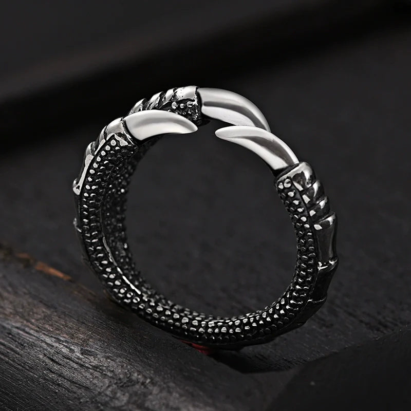 Buddha3bodhi Adjustable Vintage 925 Silver Dragon Claw Ring