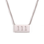 Stainless Steel Angel Number Necklace 111-999 Dainty Necklace for Women