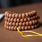 Natural Wild Lotus Bodhi Seeds 108 Mala Prayer Bracelet