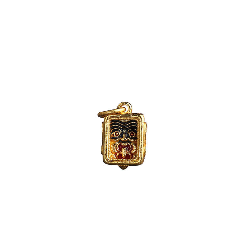 S925 Silver, Zakiram Ancient Gold Burnt Blue Enamel Gold Plated Bead Accessories