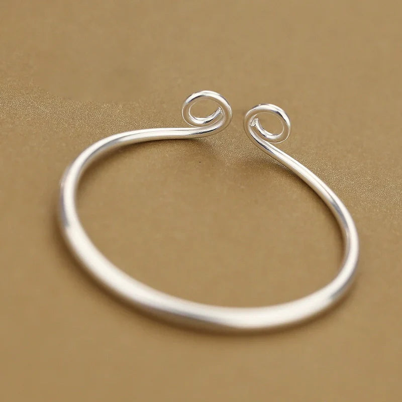 s925 Silver Monkey King Bracelet Handmade Tightening Spell Couple bracelet