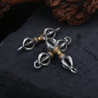 925 Sterling Silver Tibetan Vajra Pendant for Men