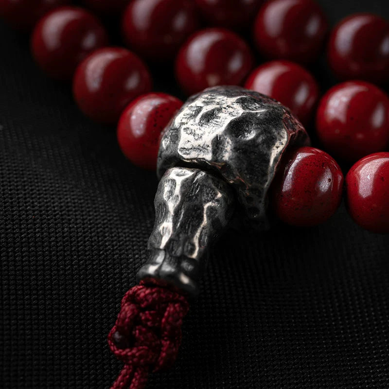 Buddha3bodhi 6mm Cinnabar 108 Bead Mala High-Quality Prayer Beads