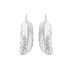 925 Sterling Silver Feather Earrings for Women