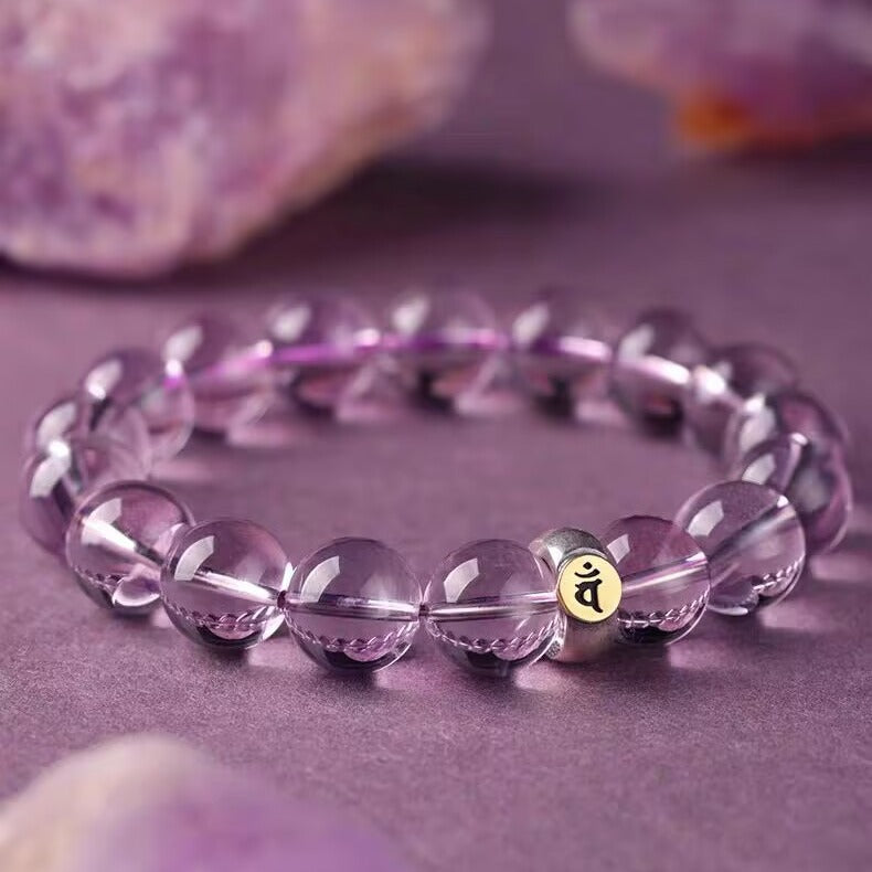 Natural Amethyst Bracelet Men's and Women's Bracelet