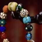Tibetan Multi-Gemstone Agate Bracelet – Handcrafted Tibetan-Style Beaded Bracelet