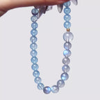 Aquamarine Bracelet Handmade Beaded Women's Crystal Jewelry
