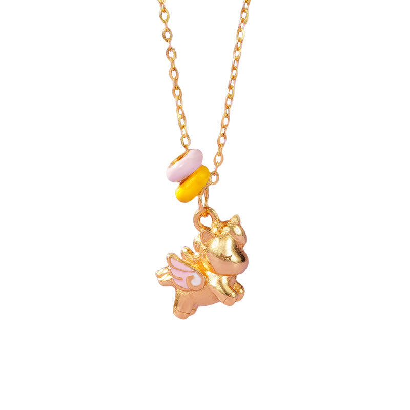 S925 Silver Magical Unicorn Necklace – Delicate & Stylish for Women
