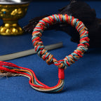 Tibetan Braided Snake Knot Bracelet – Women’s Protection & Blessing Cord