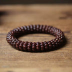 Natural Purple Gold Rat Lotus Beads Bodhi Bracelet: Buddha Beads for Good Luck