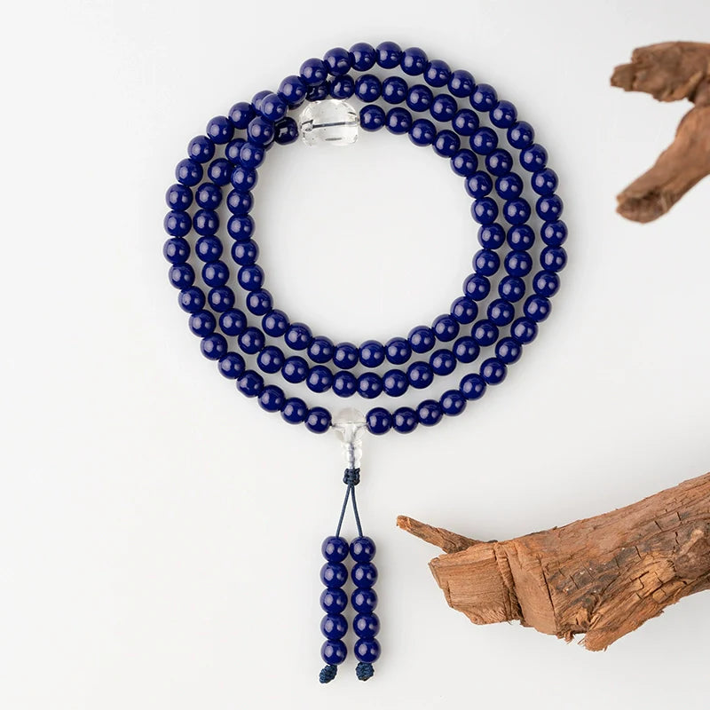 Buddha3bodhi 8mm Lapis Lazuli Bracelet 108 Bead Mala High Quality Prayer Beads