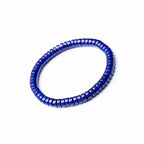 Collector-Grade Natural Lapis Lazuli Straight-Cut Thin Slice Bracelet