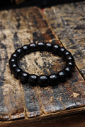 Ebony Wooden Beads Meditation  Beads Bracelet