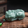 Natural Jadeite Pixiu Pendant – Ice Jade Men's Pendant