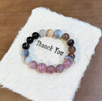 [Lady Rocky] Nezha Series Bracelet – Pink Agate & Thousand Layer Phantom Bracelet for Women