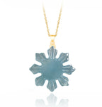 Natural Jadeite Sunflower Pendant, S925 Silver Clasp