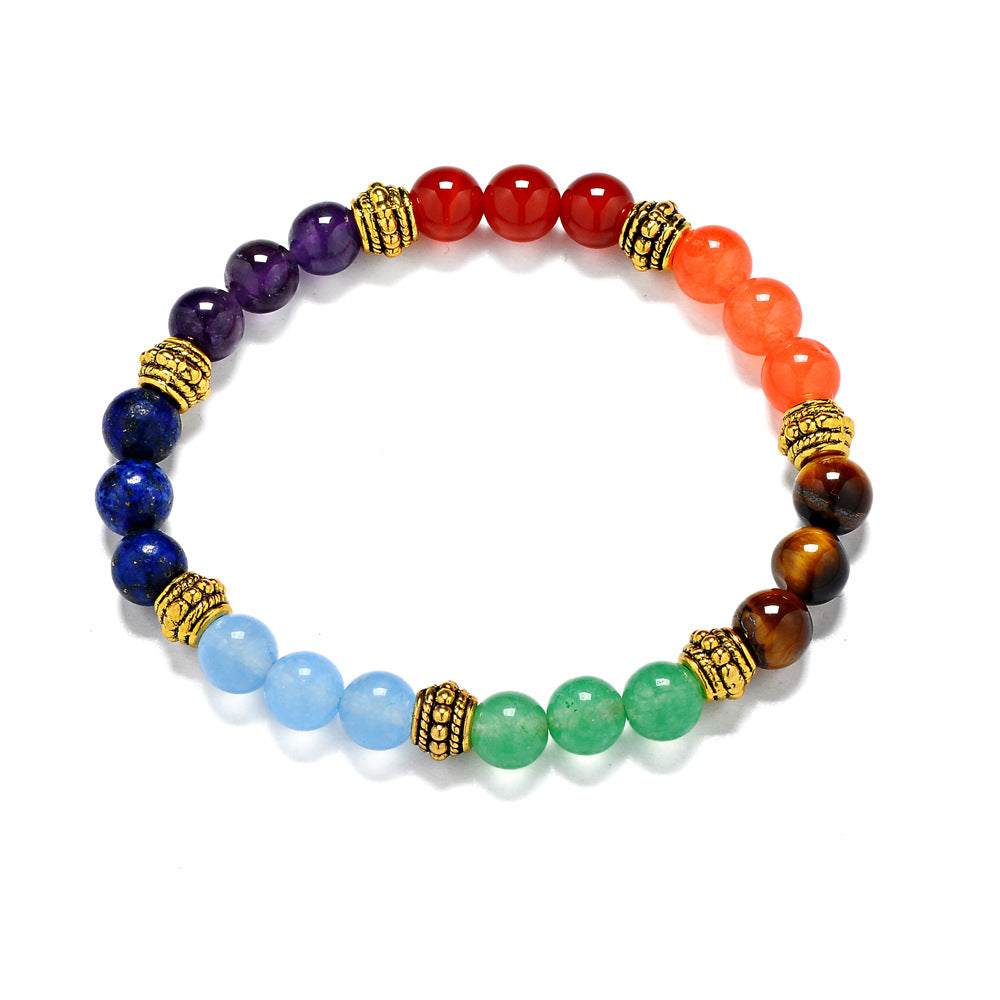 7 Chakra Stones Bracelet Yoga Energy Bracelet Chakra Healing Bracelet for Meditation