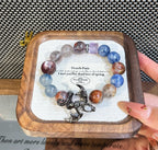Nezha Series Bracelet –  Amethyst Phantom Kyanite Lepidolite K2 Crystal Bracelet for Women