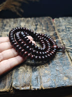 Buddha3bodhi 108 Beads of Red Sandalwood Mala Beads