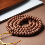 Natural Wild Lotus Bodhi Seeds 108 Mala Prayer Bracelet