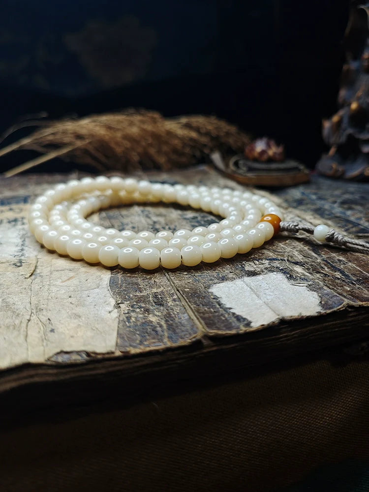 Buddha3bodhi Traditional 108 Mala Beads- Natural Bodhi Root