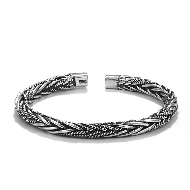 Buddha3bodhi Pure Silver Woven Vintage Bracelet