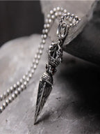 S925 Sterling Silver Body Protector Vajra Pestle Pendant