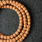 Premium Tibetan Buddha Hand Rudraksha Bodhi 108 Mala – Unisex Bracelet
