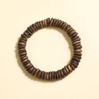 Natural Hainan Agarwood Tablets Bead Bracelet